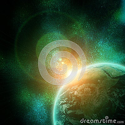 Realistic planet earth Stock Photo