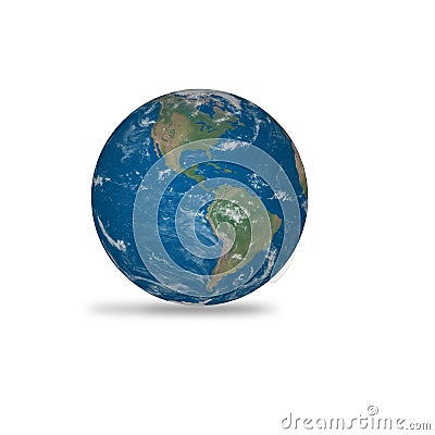Realistic planet Earth Stock Photo