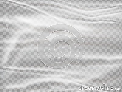 Realistic plastic polyethylene wrap vector texture on abstract background. Vector Illustration