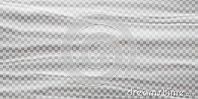 Realistic plastic polyethylene wrap vector texture on abstract background. Vector Illustration