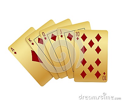 Realistic Playing Cards Vector Illustration