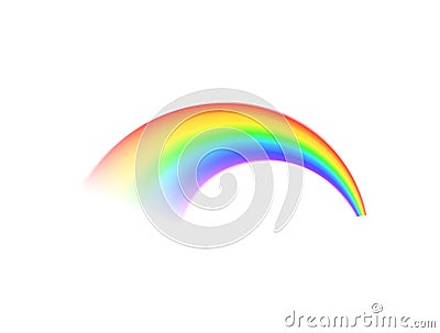 Realistic Rainbow Spectrum Vector Illustration