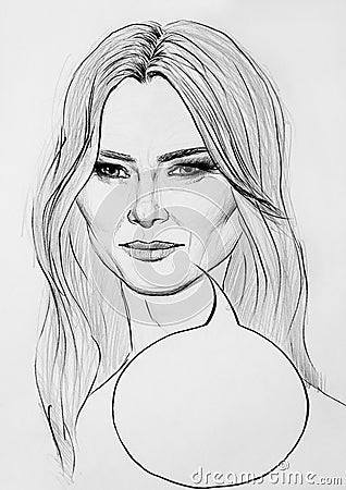 Melania Trump illustration. Cartoon Illustration