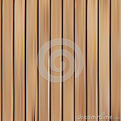 realistic seamless wooden texture vector illustration, vertical boards background. Vector Illustration