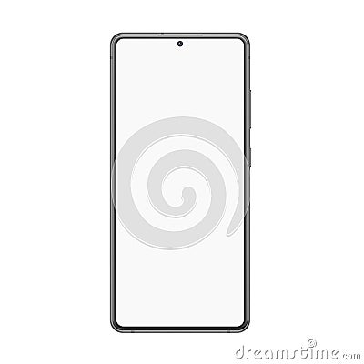 Realistic smartphone mockup, blank digital display template Vector Illustration