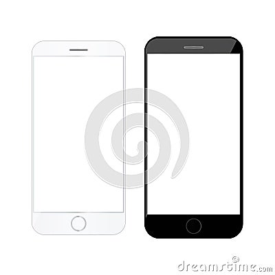 Realistic smartphone Modern mobile mockup Vector Illustration