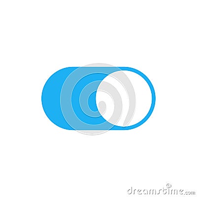 Realistic switch toggle buttons, set or tree sliders in ON and OFF position Vector illustration. Vector Illustration