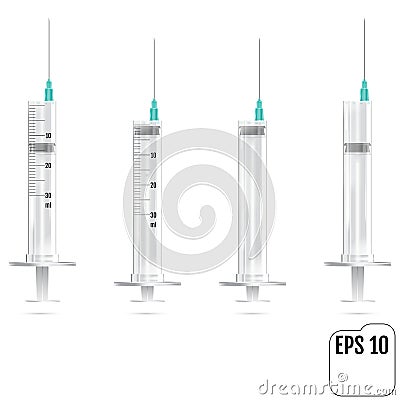 Realistic Syringe JPEG, Object, Picture, Image, Graphic, Vector Art, JPG, EPS, Drawing - stock vector Vector Illustration