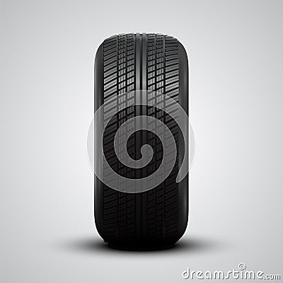 Realistic tires, vector illustration Vector Illustration