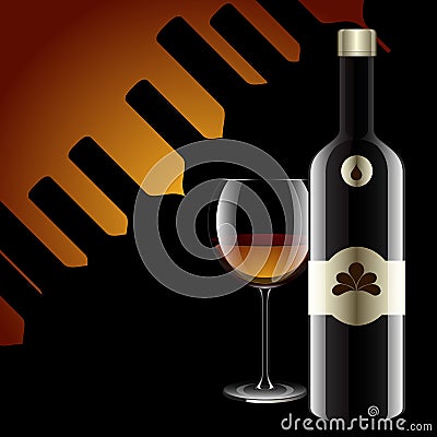 Realistic vector bottles. glass and reflection luxury style. Vector Illustration