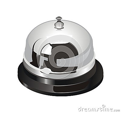 Realistic vector service bell Vector Illustration