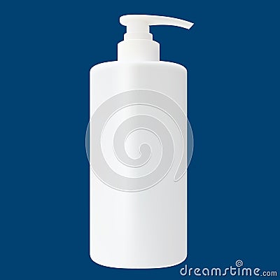 Realistic vector shampoo bottle Vector Illustration