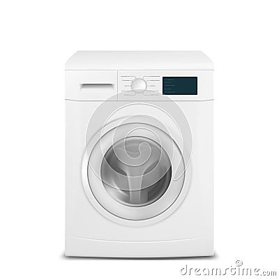 Realistic vector washing machine Vector Illustration