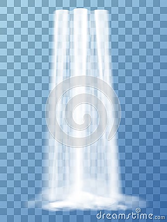 Realistic vector waterfall Vector Illustration