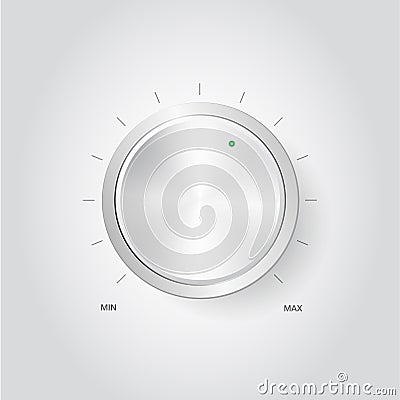 Realistic volume knob Stock Photo