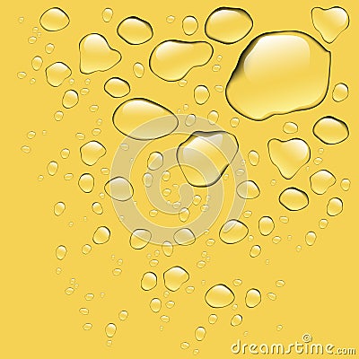 Realistic water drops Vector Illustration