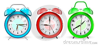 realistic weaker clock alarm concept isolated. 3D Illustration. Stock Photo