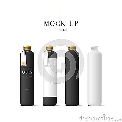 Realistic white cosmetic cream container Vector Illustration