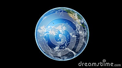 Realistic World Map Wraps To Globe (black Bg) Stock Video - Video of  hemisphere, earth: 41909355