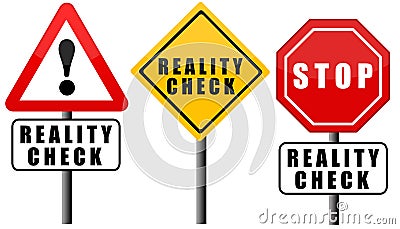 Reality check Stock Photo