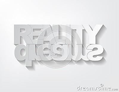 Reality/dreams concept Vector Illustration