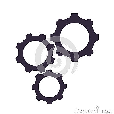 Realization, concept teamwork, generator business idea Vector Illustration