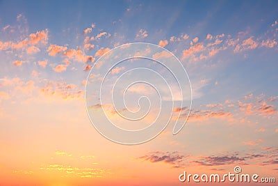 Reall sky background - Sunset Sunrise sky Stock Photo