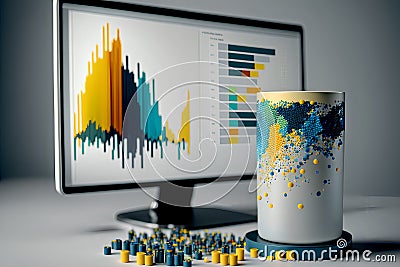 Unveiling Data Insights: Algorithmic Analysis & Visualization Stock Photo