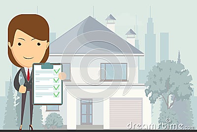 Realtor, vector illustration Vector Illustration