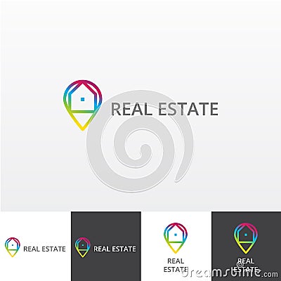 Realty service vector logo eps Vector Illustration