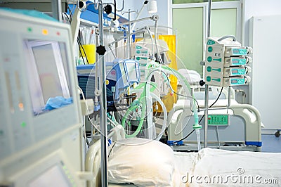 Reanimation ward Stock Photo