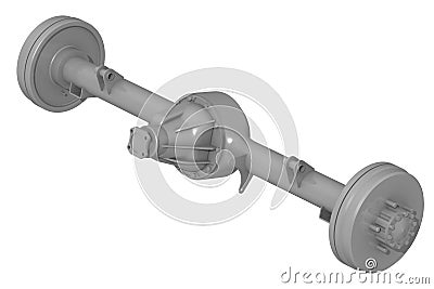 Rear axle car Stock Photo