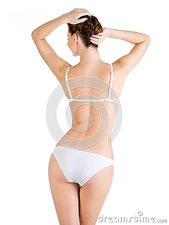 Rear View Of Beautiful Female Body Stock Photo - Image ...