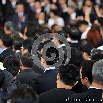 Rear view of businessmen Editorial Stock Photo