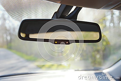 Rear view mirror Stock Photo