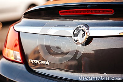 Rear view of Vauxhall Insignia Editorial Stock Photo