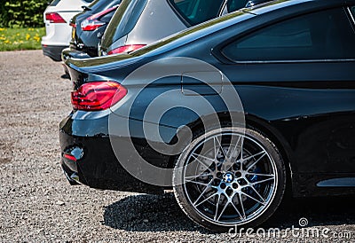 BMW M4 rear wheel Editorial Stock Photo