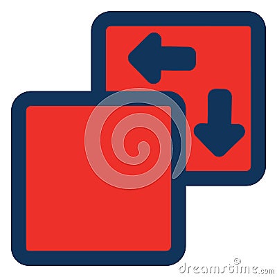 Rearrange, reorganisation Isolated Vector Icon which can be easily modified or edited Stock Photo