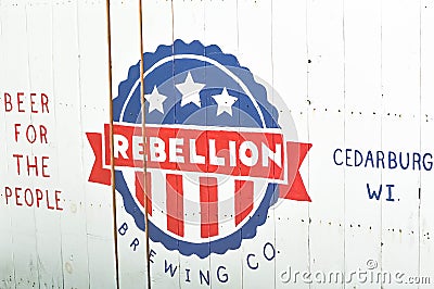 Rebellion Brewing Co. Beer For the People Editorial Stock Photo