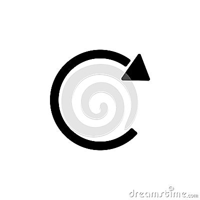 reboot sign icon. Element of web icon for mobile concept and web apps. Isolated reboot sign icon can be used for web and mobile Stock Photo