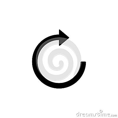 reboot sign icon. Element of web icon for mobile concept and web apps. Isolated reboot sign icon can be used for web and mobile. P Stock Photo