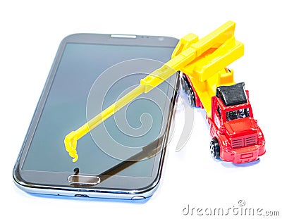 Rebuild your phone system Stock Photo