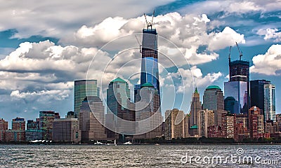 Rebuilding World Trade Center Stock Photo