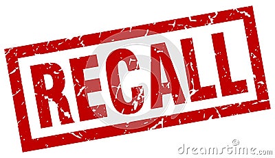 recall stamp Vector Illustration