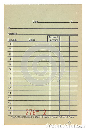 Receipt Stock Image - Image: 317821