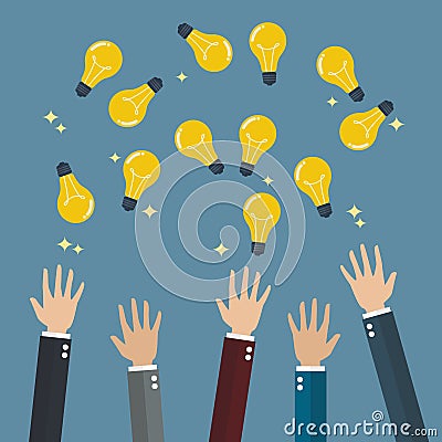 Receive an Ideas Vector Illustration