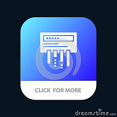 Receiver, Router, Wifi, Radio Mobile App Button. Android and IOS Glyph Version Vector Illustration