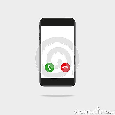 Receiving phone call. Technology icon. Vector Illustration