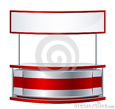 Reception counter Vector Illustration