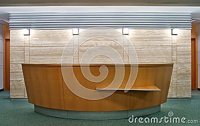 Reception desk Stock Photo